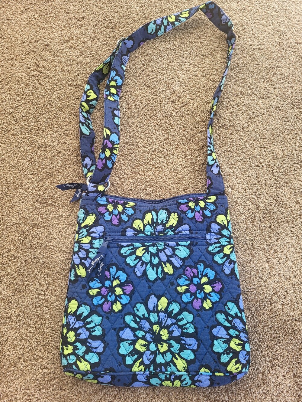 Vera Bradley Quilted Crossbody - Indigo Pop - Picture 4 of 9